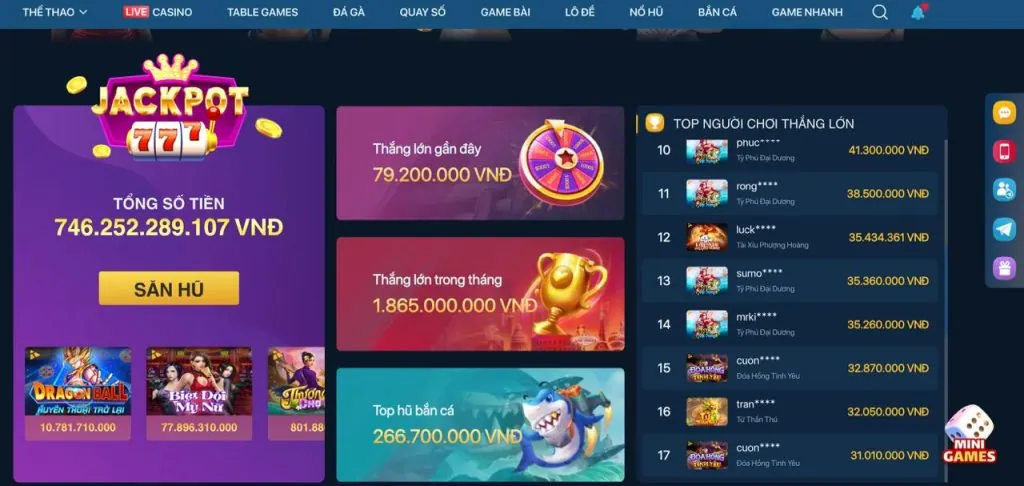 Tổng hợp các trò chơi nổi bật của nbet